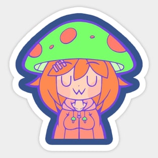 The green mushroom arts Sticker